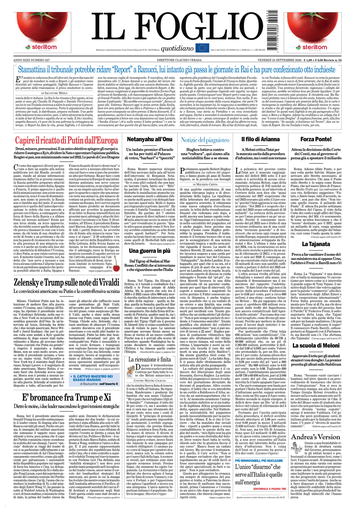 Prima-pagina-il foglio-messina-edizione-di-oggi-25-09-2026